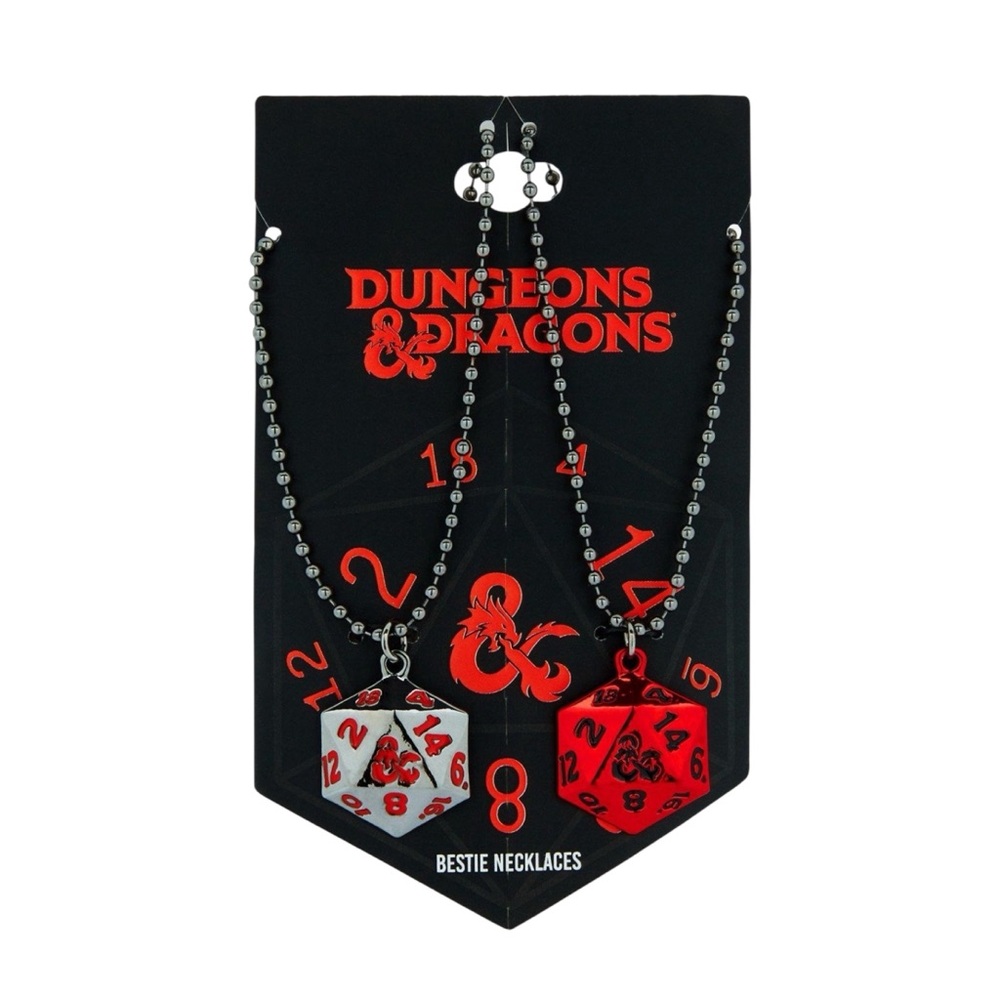 NEW Hasbro Dungeons & Dragons Dice Best Friend Necklaces Set